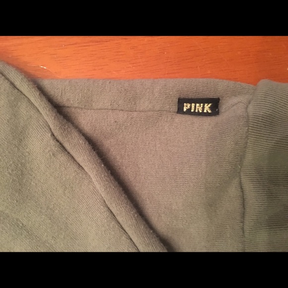 Army green PINK zip up jacket - Picture 2 of 4